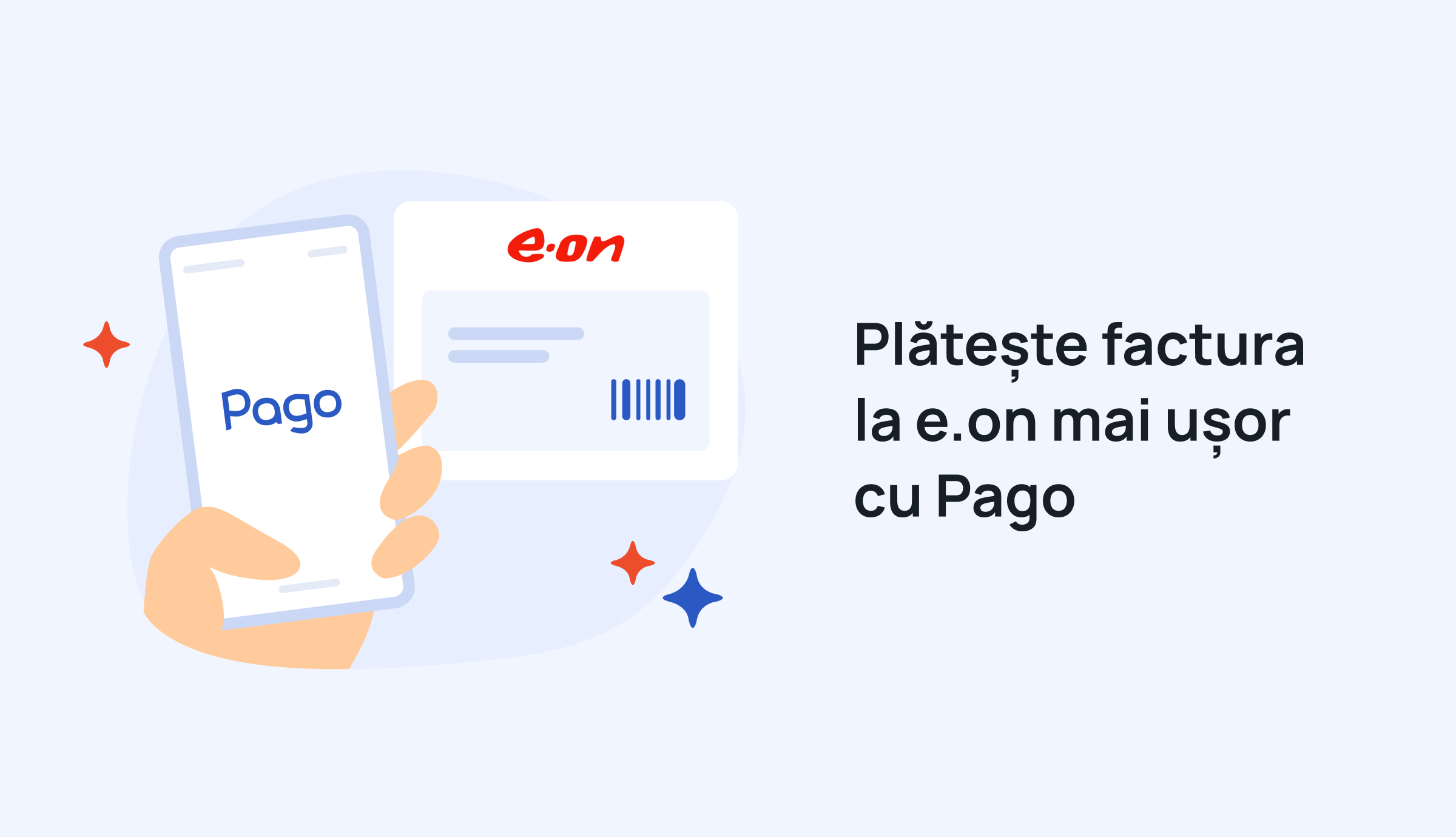 Cum plătești online factura la e.on prin Pago